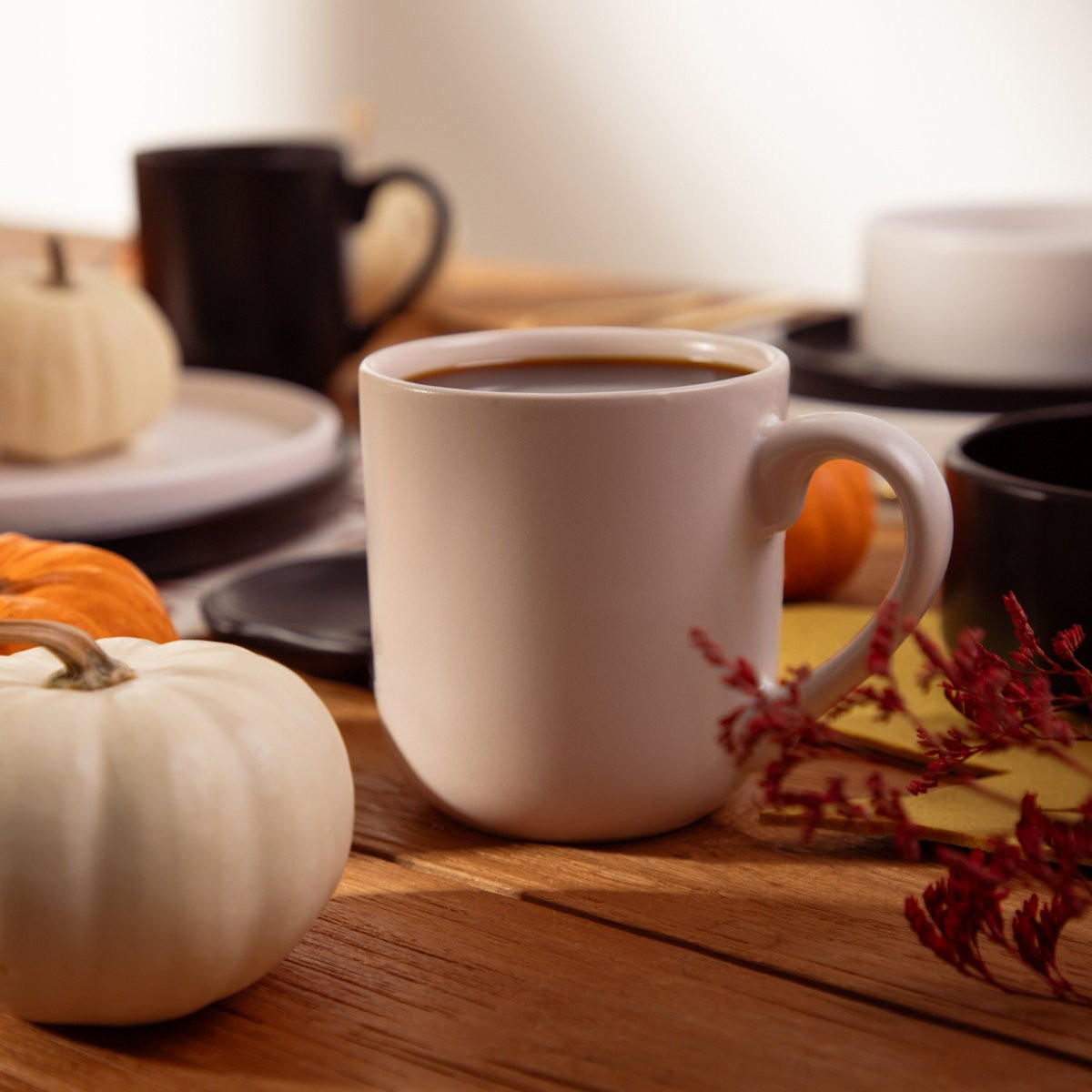 BECHER Famelio weiß 0,4 l 6er-Set - Weiß, Keramik (0.4L) - Homla