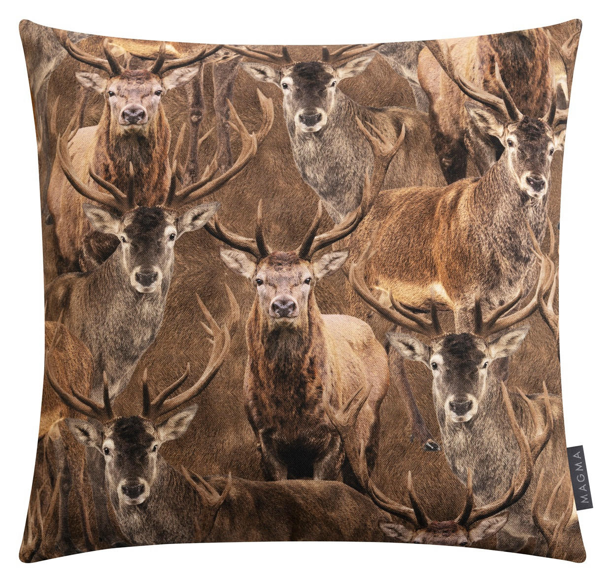 KISSENHÜLLE Buck - Braun, Textil (40/45cm) - Magma Heimtexx