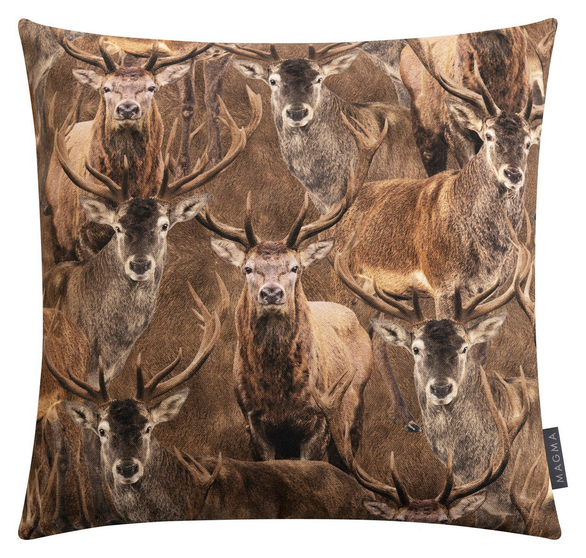 KISSENHÜLLE Buck - Braun, Textil (40/45cm) - Magma Heimtexx