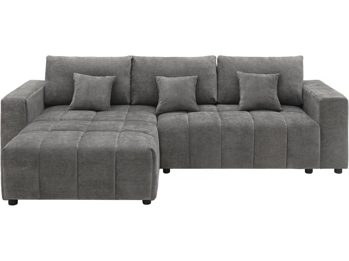 ECKSOFA george Grau - Grau, Textil (181/271cm) - Habitat Garten