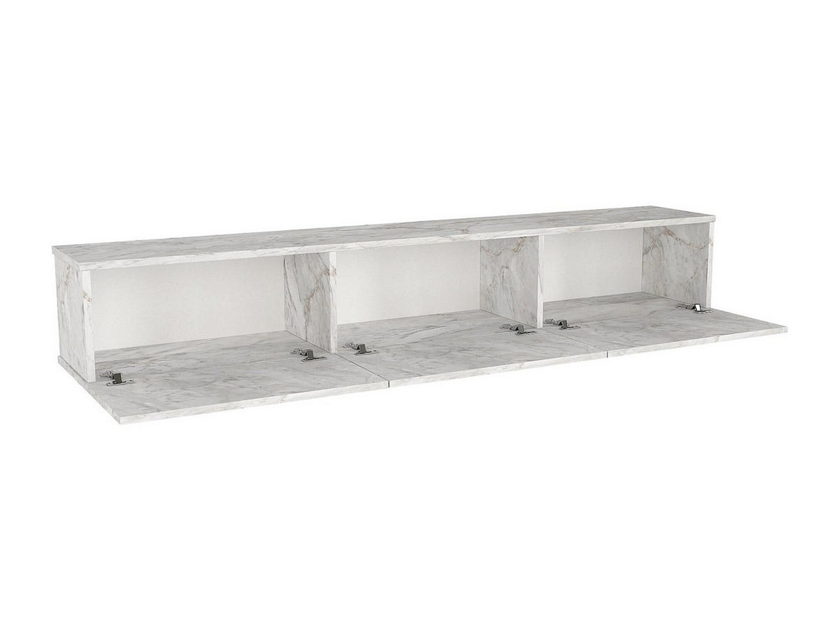 TV-HÄNGESCHRANK - 180 cm x 29.5 cm - holz - weiß Vikila - Weiß, Holz (180/29.5/29.5cm) - Vente-Unique