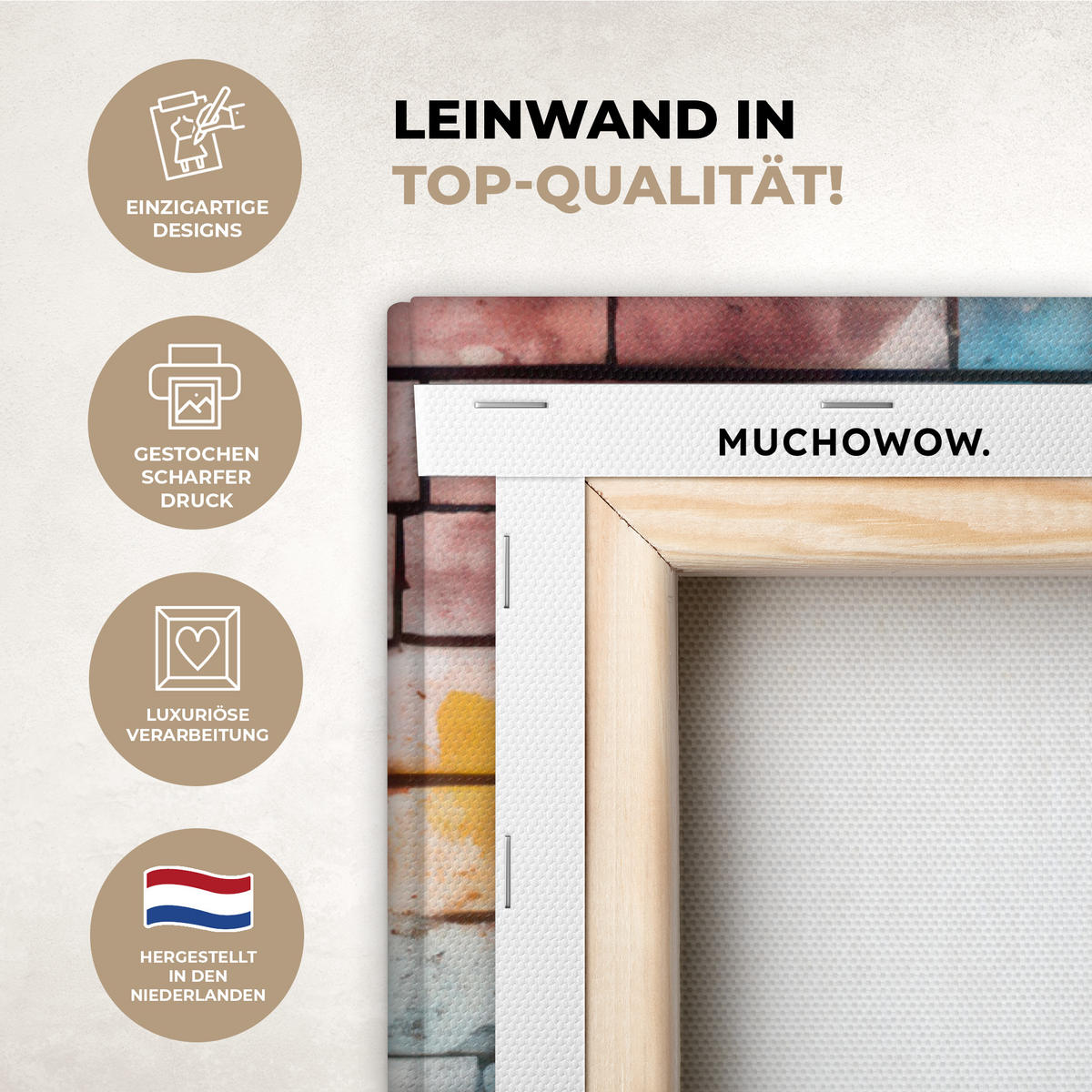 LEINWANDBILD Affe - Graffiti - Musik Wanddeko Schlafzimmer 60x90 cm - Multicolor, Textil (60/90cm) - MuchoWow