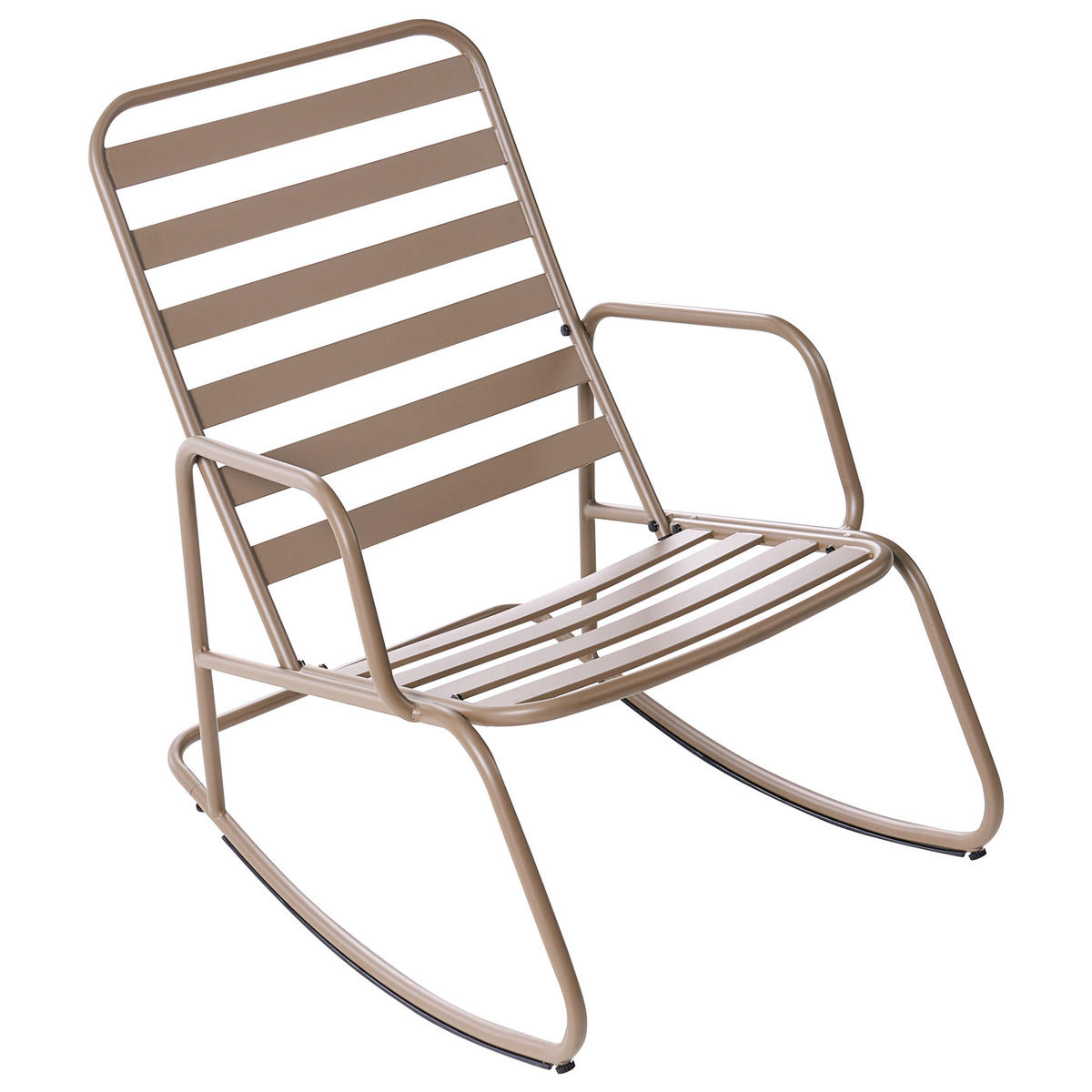 GARTEN-SCHAUKELSTUHL Taupe Turi - Taupe, Metall (66/92/96cm) - Beliani