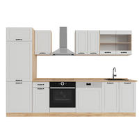 KUHINJSKI BLOK R-Line Bela podeželska hiša/zlati hrast 300 cm , DP Hrast - bela/medeni hrast, leseni material (300/206.8/60cm) - Vicco