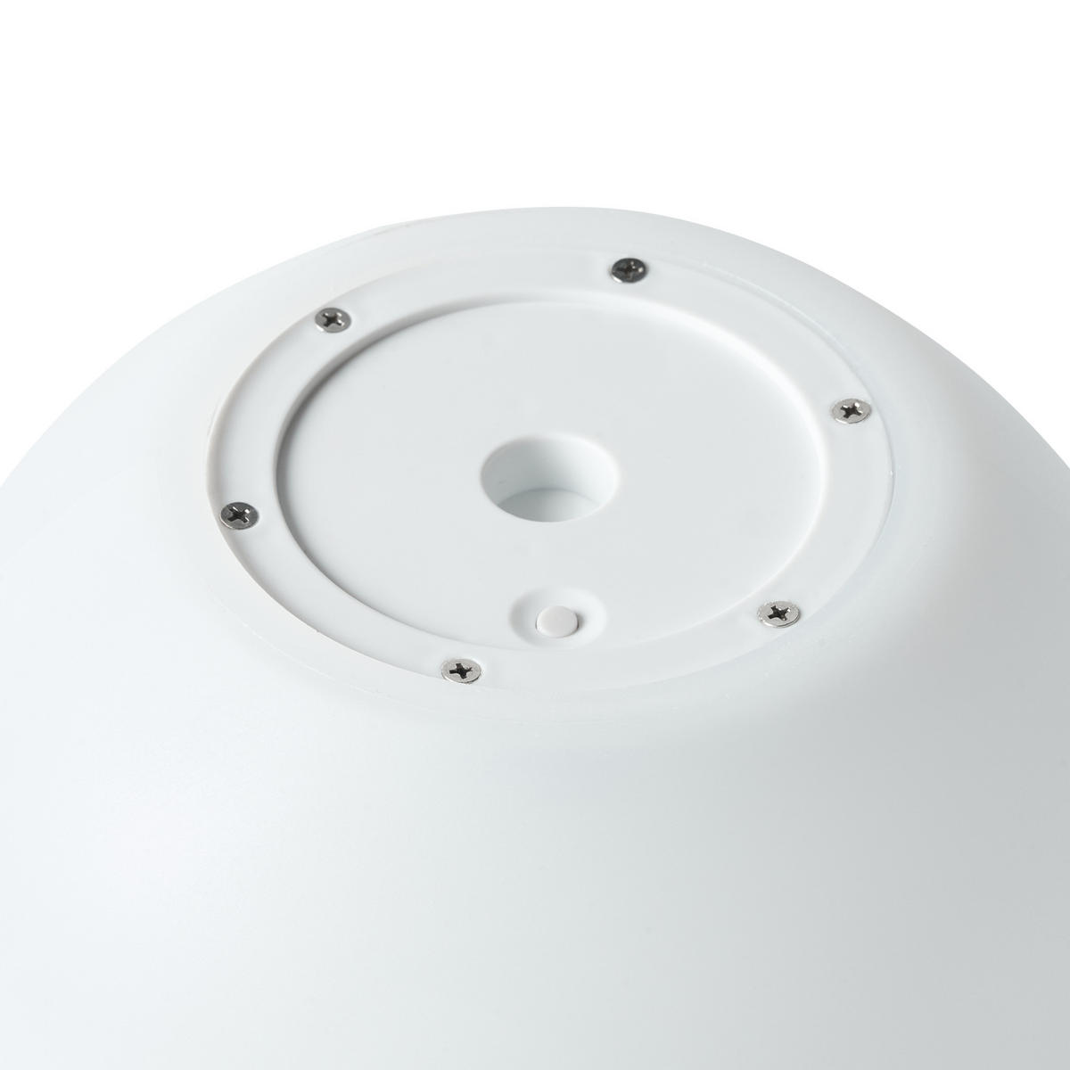 LED- KUGELLEUCHTE Weiß Lobaina - Weiß, Kunststoff (28/28/28cm) - Beliani