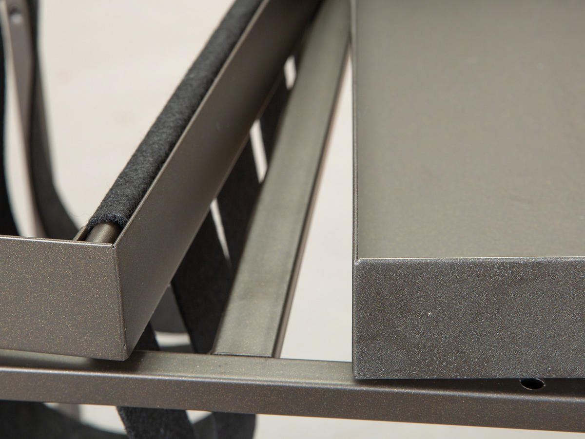 COUCHTISCH mit Magazinhalter grau und schwarz - Grau, Holzwerkstoff (35/35/40cm) - ebuy24