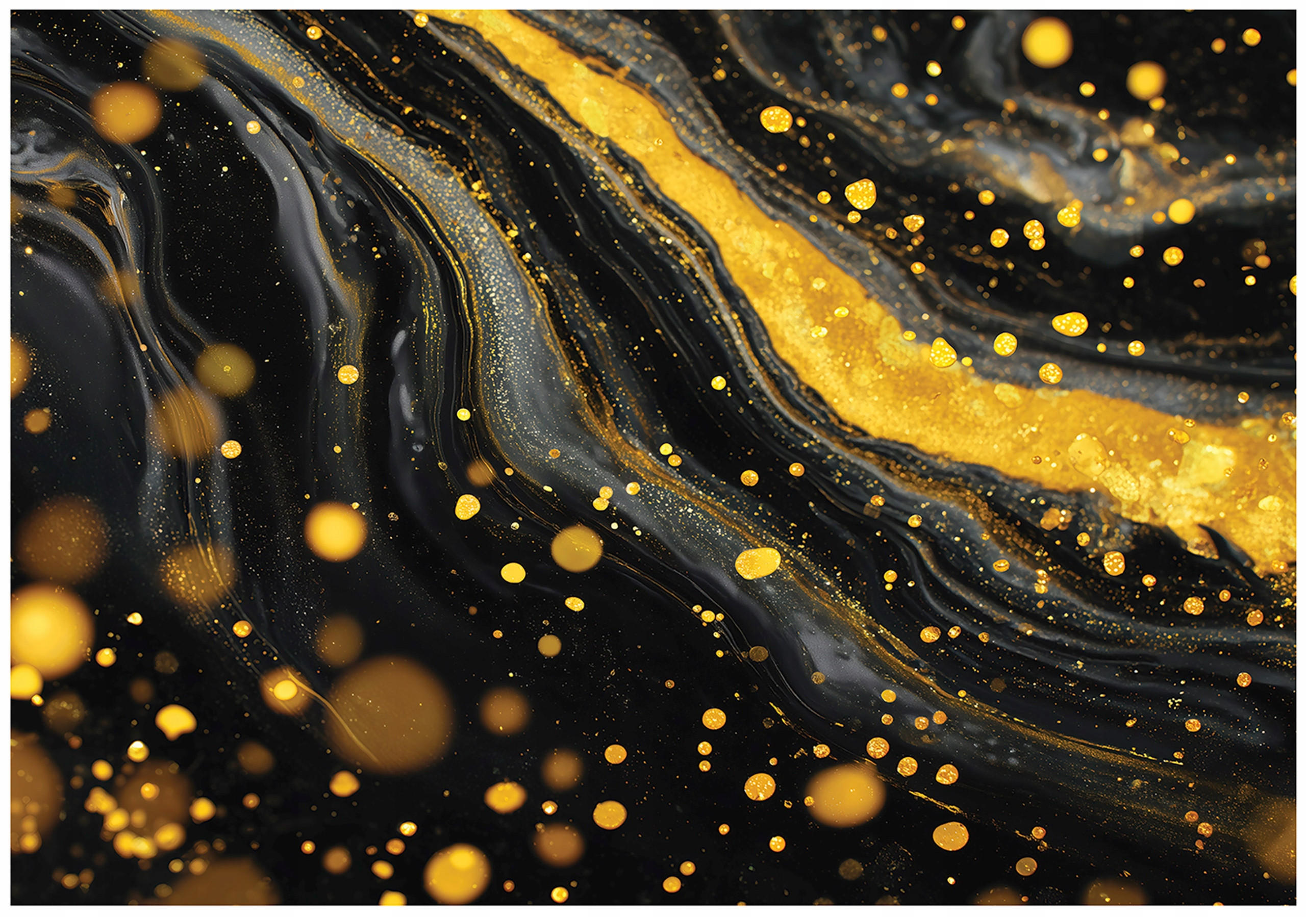 FOTOTAPETE Abstrakt Marmor Schwarz 350x250 cm - Multicolor, Papier (350/250cm) - Wallarena