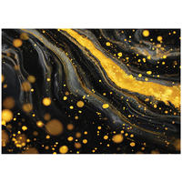 FOTOTAPETE Abstrakt Marmor Schwarz 350x250 cm - Multicolor, Papier (350/250cm) - Wallarena