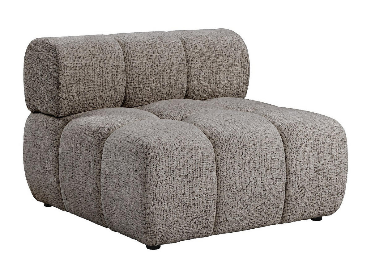 SESSEL mit gerader Rückenlehne - 1 Person - stoff - taupe Facivil - Taupe, Kunststoff/Textil (94/70/94cm) - Vente-Unique