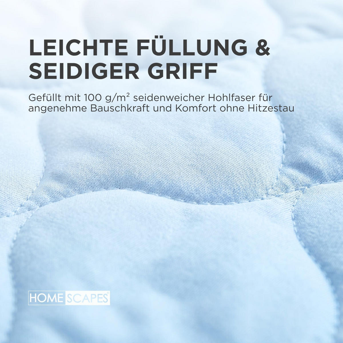 KÜHLDECKE hellblau, 135/200 cm - Hellblau, Textil (135/200cm) - Homescapes