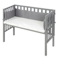 BEISTELLBETT Grau 2in1 Set 90 x 45 cm - Taupe, Holzwerkstoff (45/90cm) - Roba