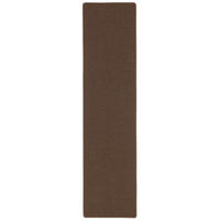 FEINSCHLINGEN VELOUR LÄUFER TEPPICH STRONG - Dunkelbraun, Textil (80/160cm) - Snapstyle