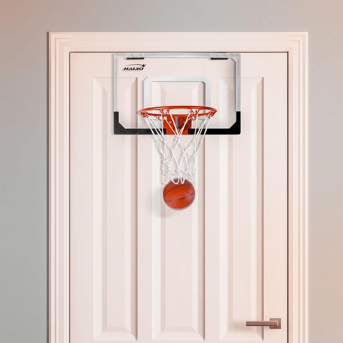 BASKETBALLKORB 58/40cm - Schwarz/Weiß, Metall (58/36cm) - Hauki