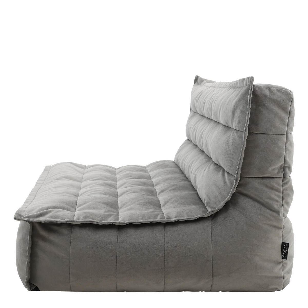 SITZSACK Sofa Skandi, Samt - Anthrazit, Kunststoff/Textil (140/72/100cm) - icon