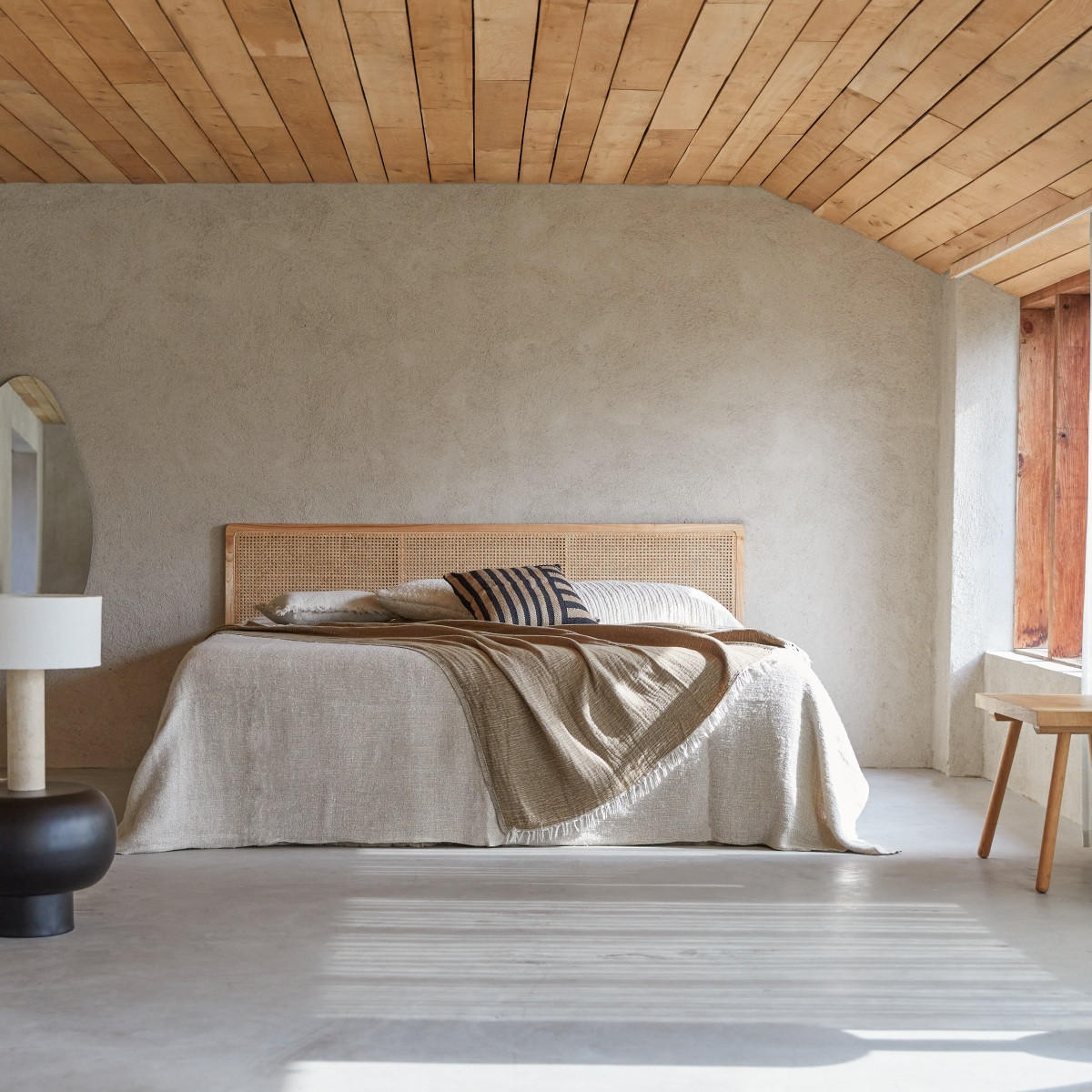 KOPFTEIL Adèle Natur aus Rattan - Naturfarben, Naturmaterialien (200/115/3cm) - Tikamoon