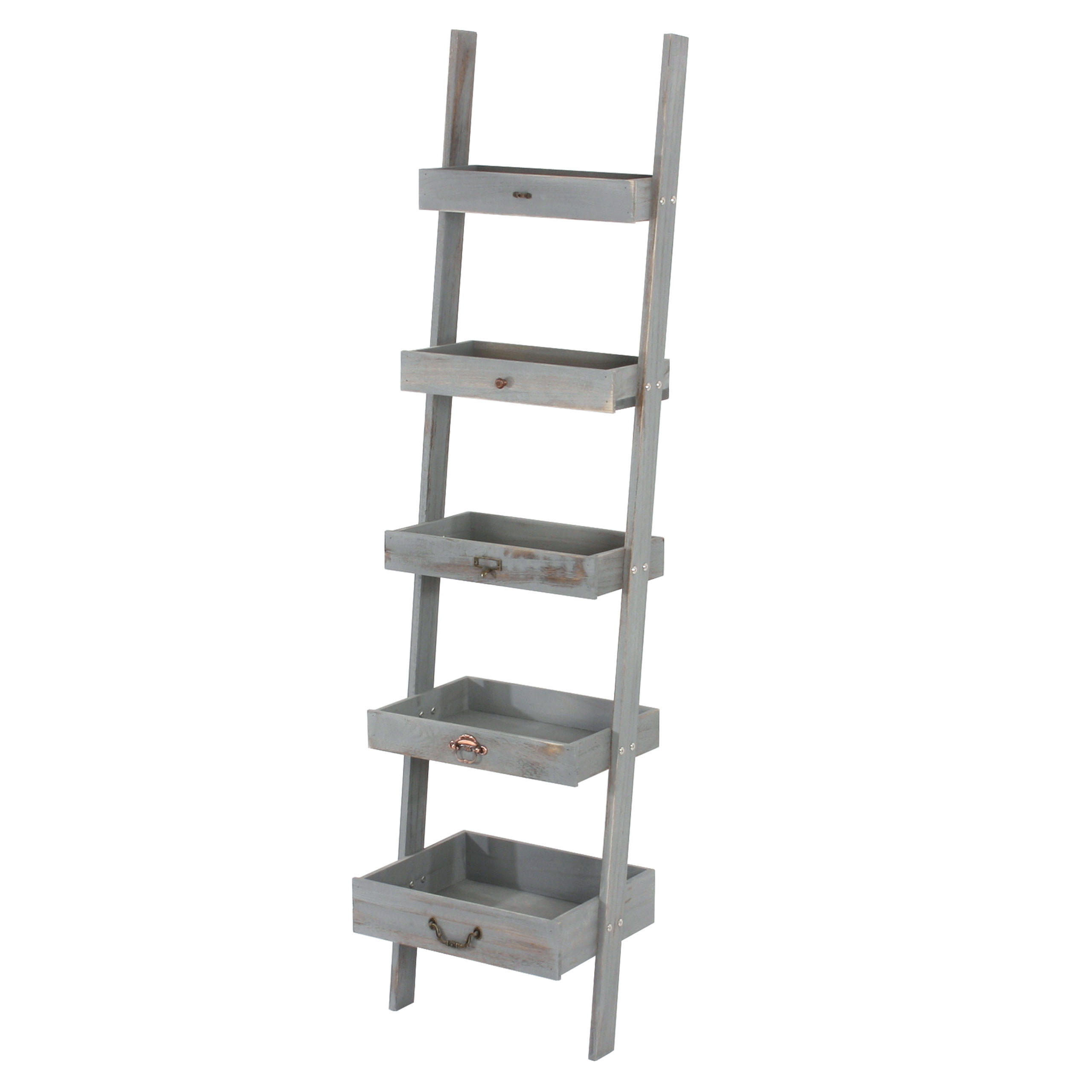 PFLANZREGAL BLUMENSTÄNDER Grau - Grau, Holz (43/169/32cm) - MCW