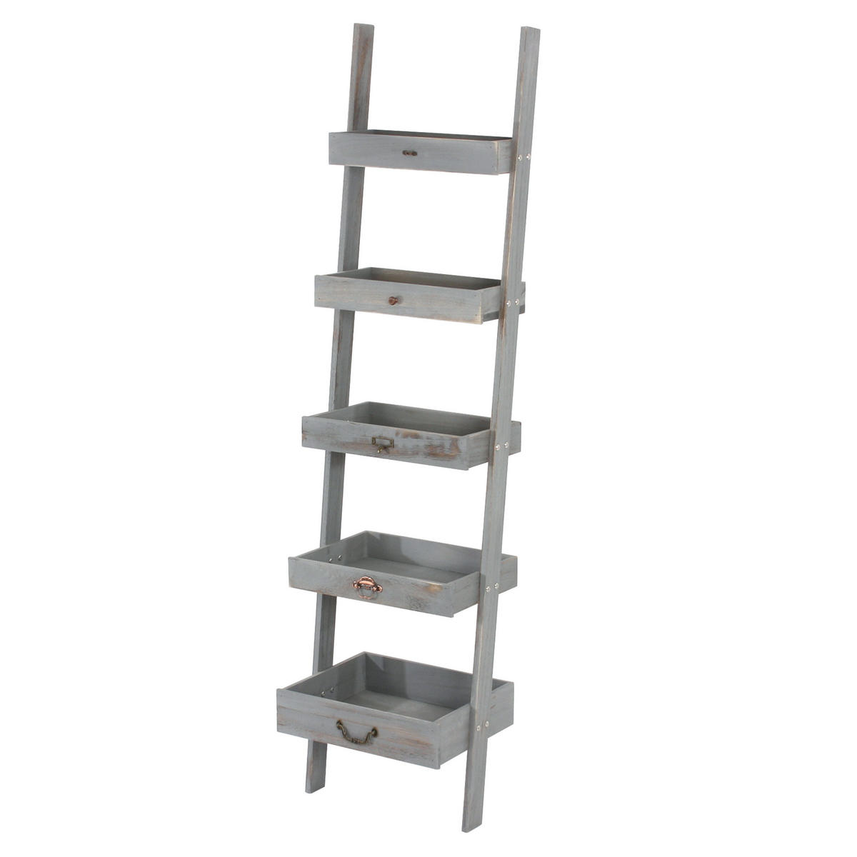 PFLANZREGAL BLUMENSTÄNDER Grau - Grau, Holz (43/169/32cm) - MCW
