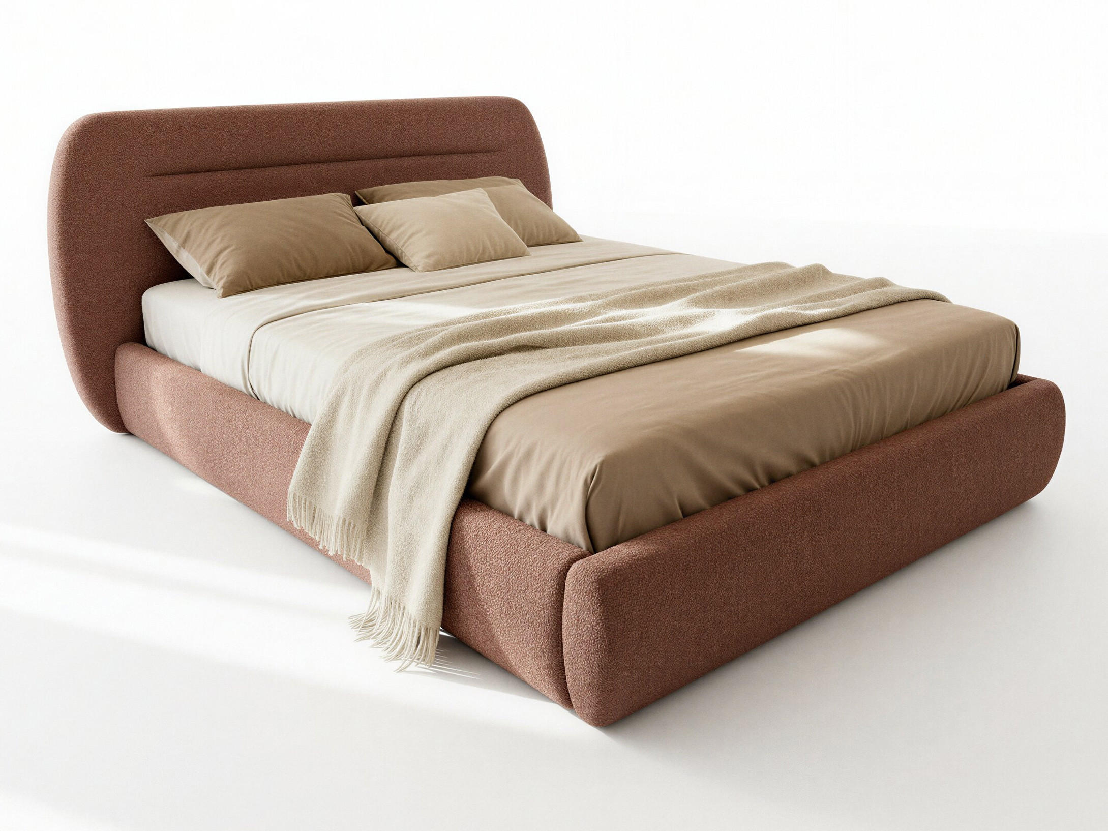 POLSTERBETT Orio - Eichefarben/Schwarz, Holz/Kunststoff (180/200cm) - Sofnet