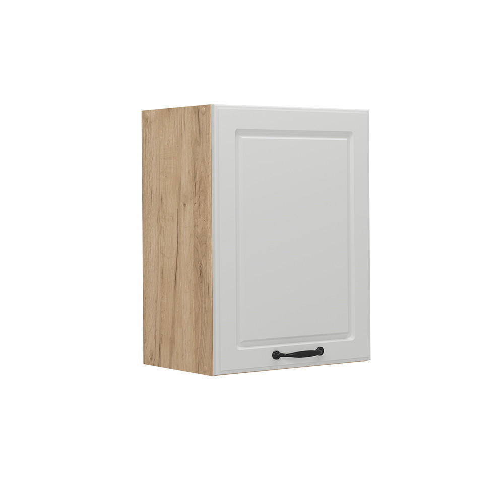 HÄNGESCHRANK R-Line Weiß Landhaus 45 cm - Honigeiche/Eiche Wotan, Holzwerkstoff (45/60/31cm) - Vicco