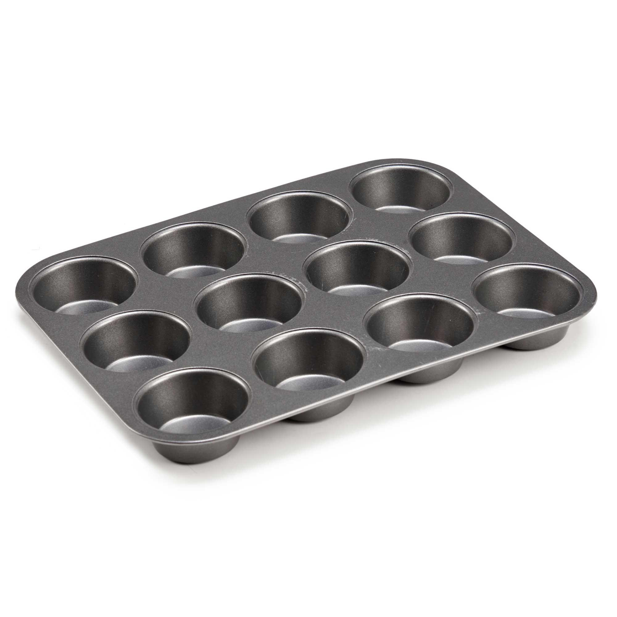 BACKFORM Metall für 12 Muffins Mold - Schwarz, Metall (26/2/20cm) - Kinvara