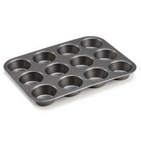 BACKFORM Metall für 12 Muffins Mold - Schwarz, Metall (26/2/20cm) - Kinvara