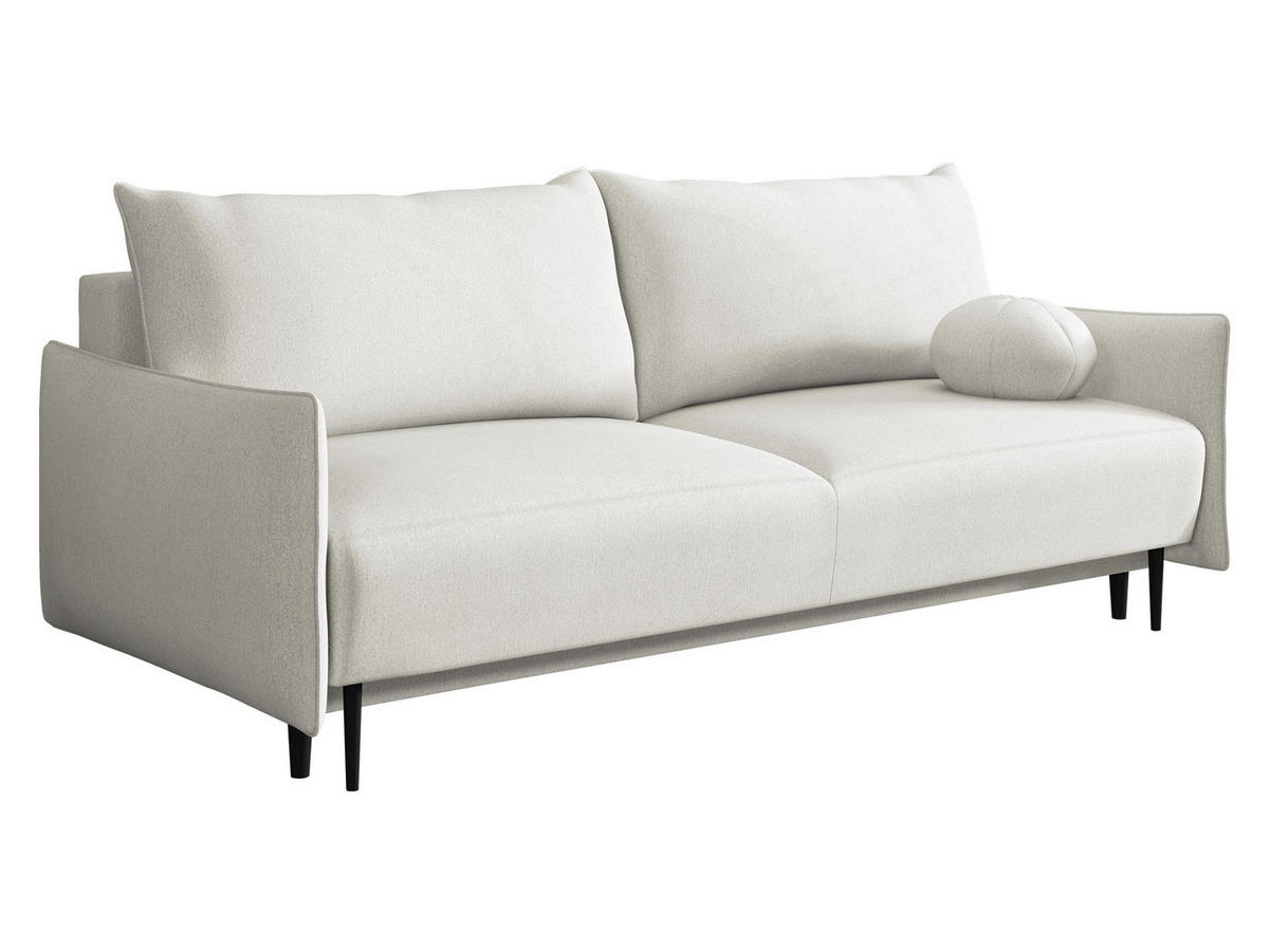 SCHLAFSOFA Dalia - Creme/Schwarz, Holz/Textil (225/88/98cm) - MIRJAN24