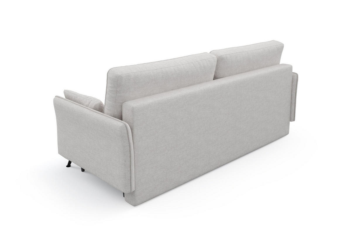 SCHLAFSOFA - Sofa Hoya - Hellgrau - Hellgrau/Schwarz, Holzwerkstoff (219/96/104cm) - Möblo