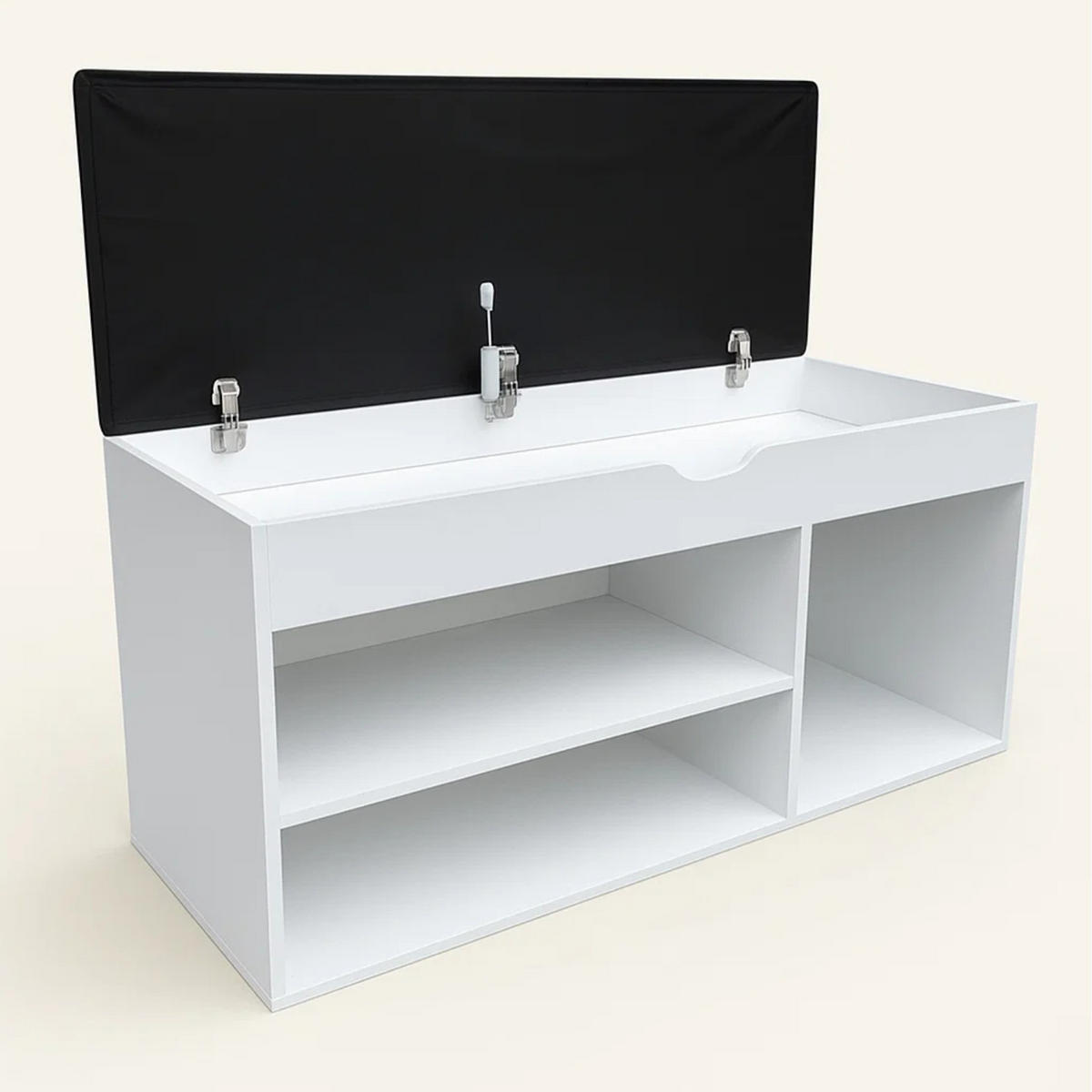 SCHUHREGAL Tria 80/43/30 cm - Weiß, Holzwerkstoff (30/43/80cm) - BOXIMO