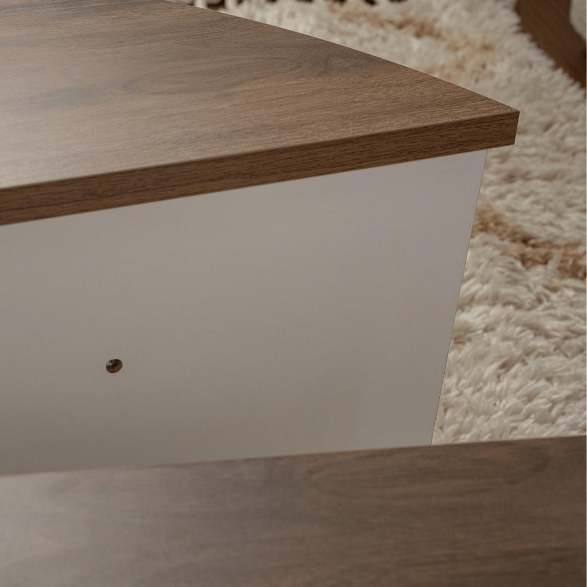 COUCHTISCH orion Noyer - Weiß, Holzwerkstoff (9.5/90/35cm) - Calicosy