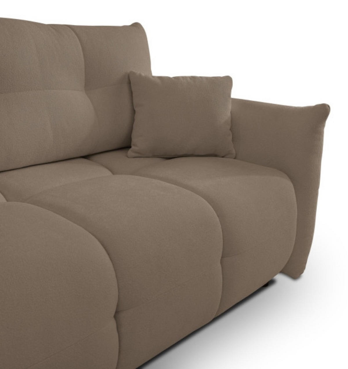 ECKSOFA Caffe Latte BOSE Mit Schlaffunktion Links - Beige/Braun, Textil (257/177cm) - Sepro Meble