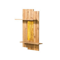 WANDREGAL Wildeiche 80x28x110 natur geölt WIEN #236 - Naturfarben, Holz (80/110/28cm) - Massivmoebel24