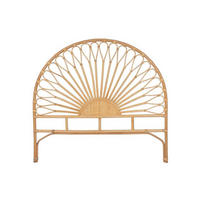 BETTKOPFTEIL - 2 Personen - rattan - naturfarben hell Solia - Naturfarben, Naturmaterialien (145/135/4cm) - Vente-Unique