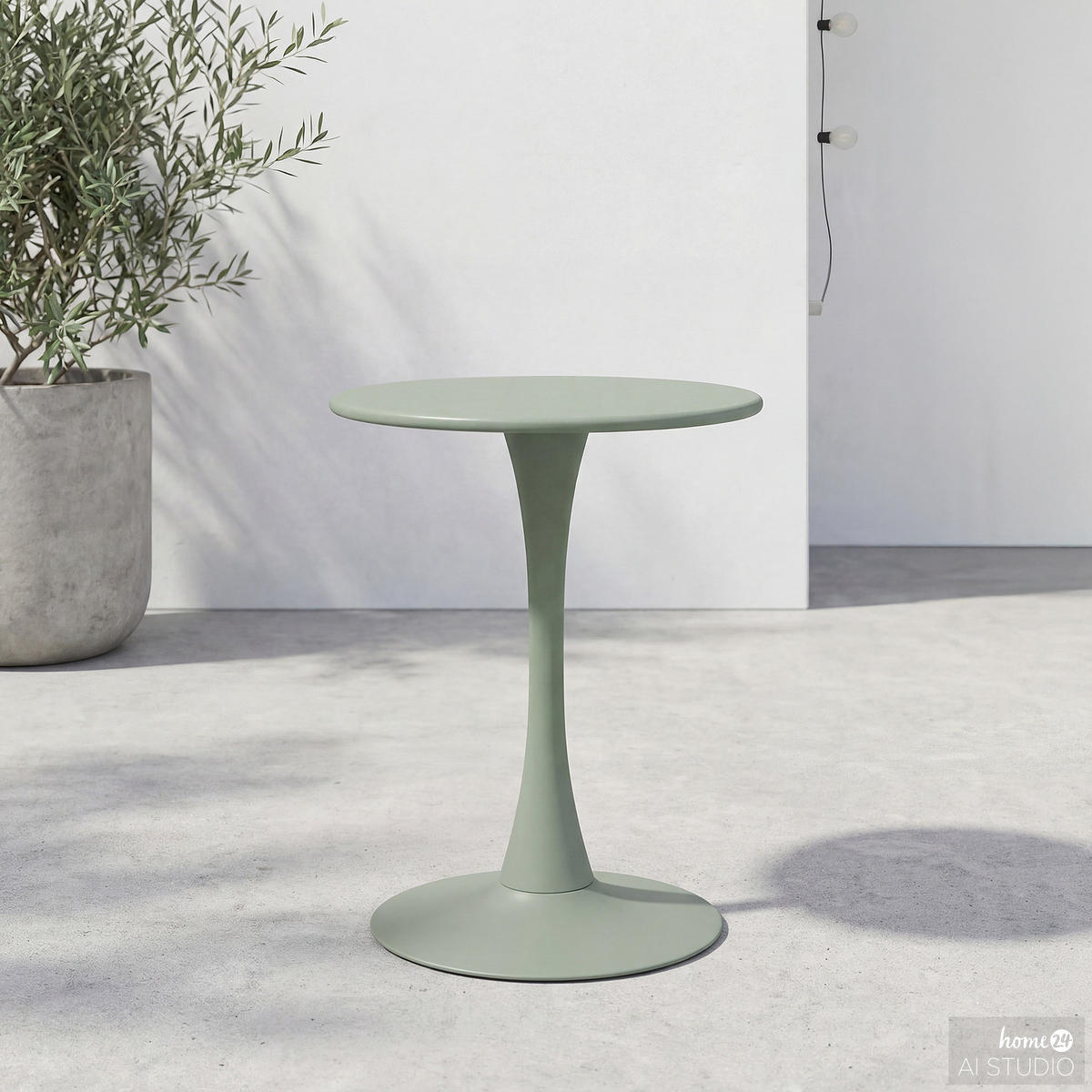 GARTENTISCH - Stahl - Salbeigrün, Metall (60/60/75cm) - home24