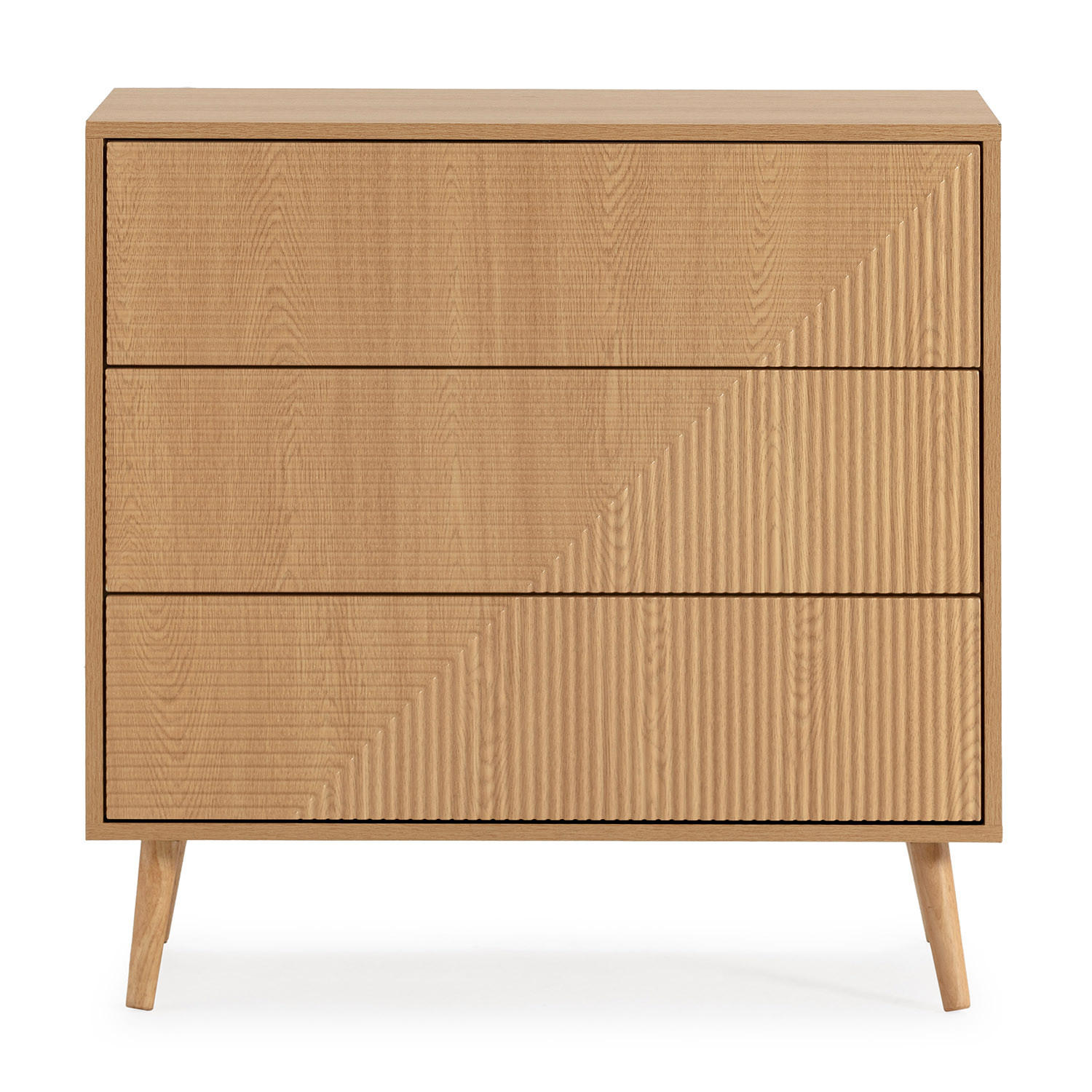 KOMMODE 80/80/40 Telmo Eichenfarbe - Honigeiche, Holzwerkstoff (80/80/40cm) - VS Venta-stock