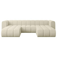 WOHNLANDSCHAFT modulares Sofa Joren-U1 - 319x177x70 cm Beige - Beige, Holzwerkstoff/Textil (319/70/177cm) - ALTDECOR
