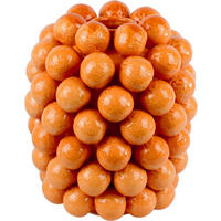VASE Arancia mit Orangen-Dekor - Orange, Keramik (32cm) - FURNARO
