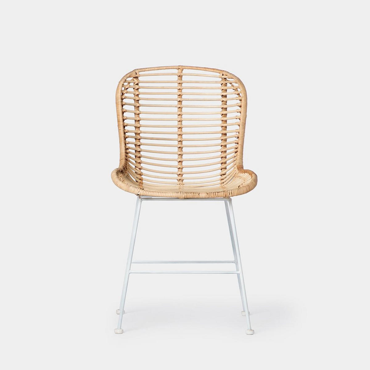 STUHL FÜR DRAUSSEN Leo Natürlich 47 cm x 86 cm - Naturfarben, Naturmaterialien (47/86/57cm) - Klast Home