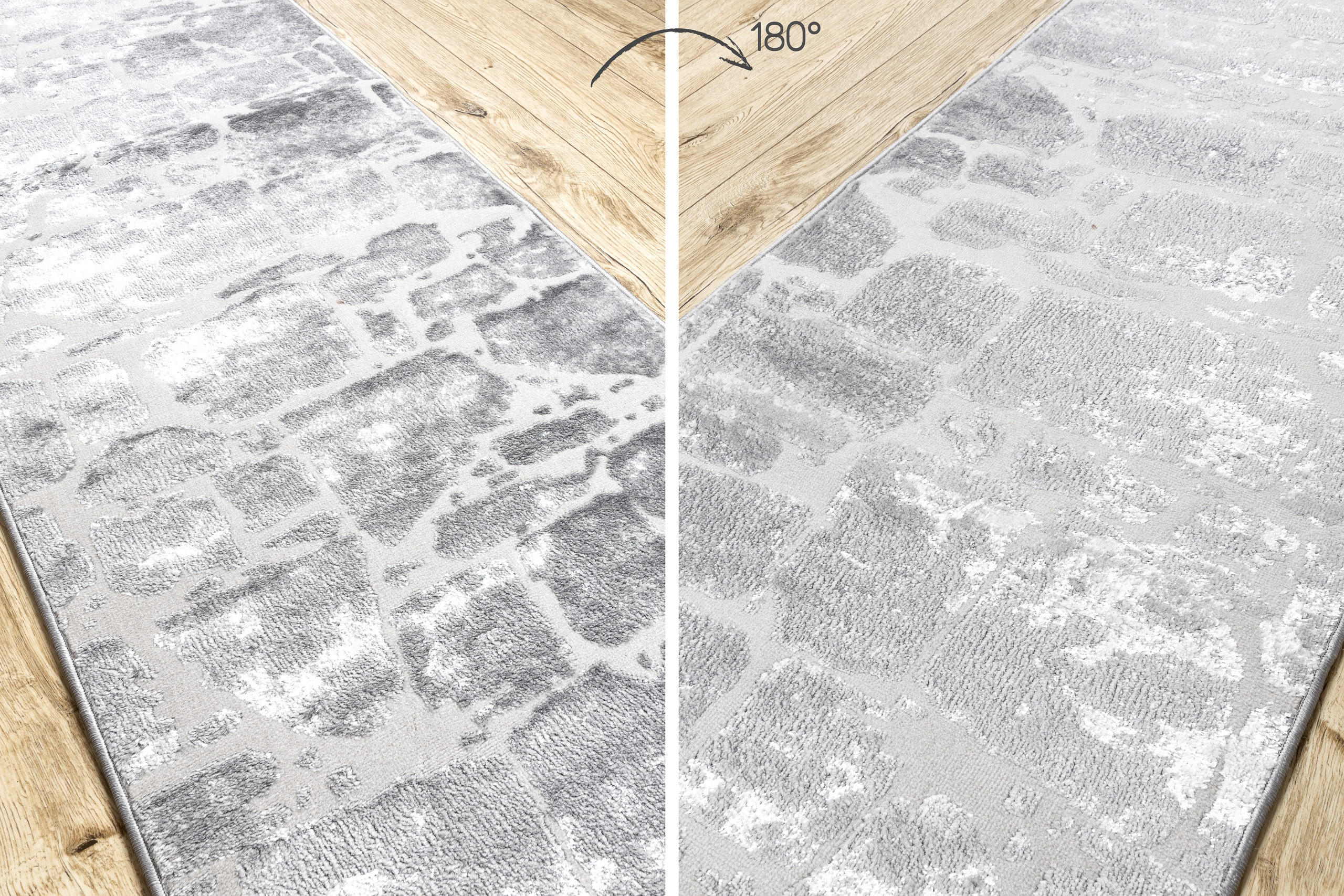 Thumbnail - rugsX Läufer, Grau, Textil, Rechteckig, 70x330 cm, Teppiche & Böden, Teppiche, Teppichläufer