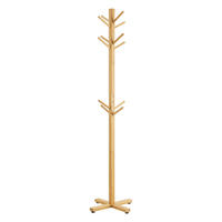 GARDEROBENSTÄNDER Jämsä - Naturfarben, Holz (38/176/38cm) - [en.casa]