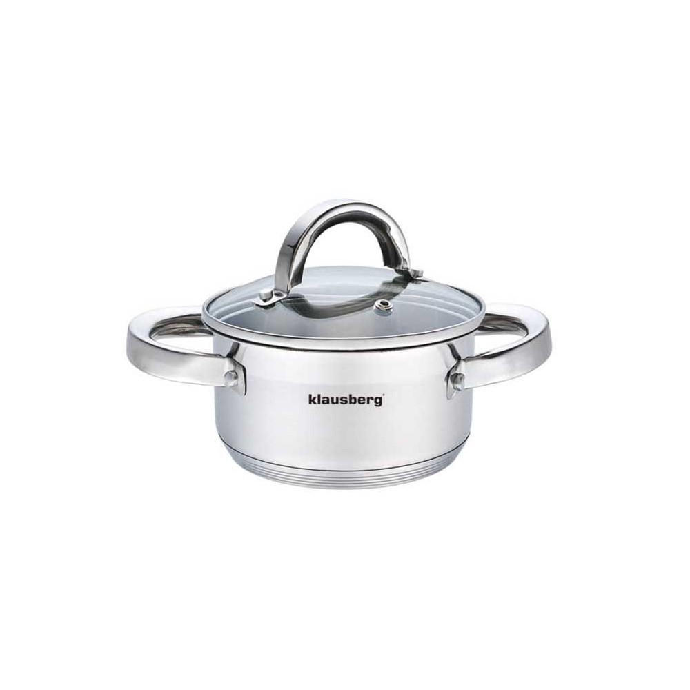 TOPF Silber 14/14/7 cm KB7121 - Silberfarben, Metall (14cm) - Klausberg 