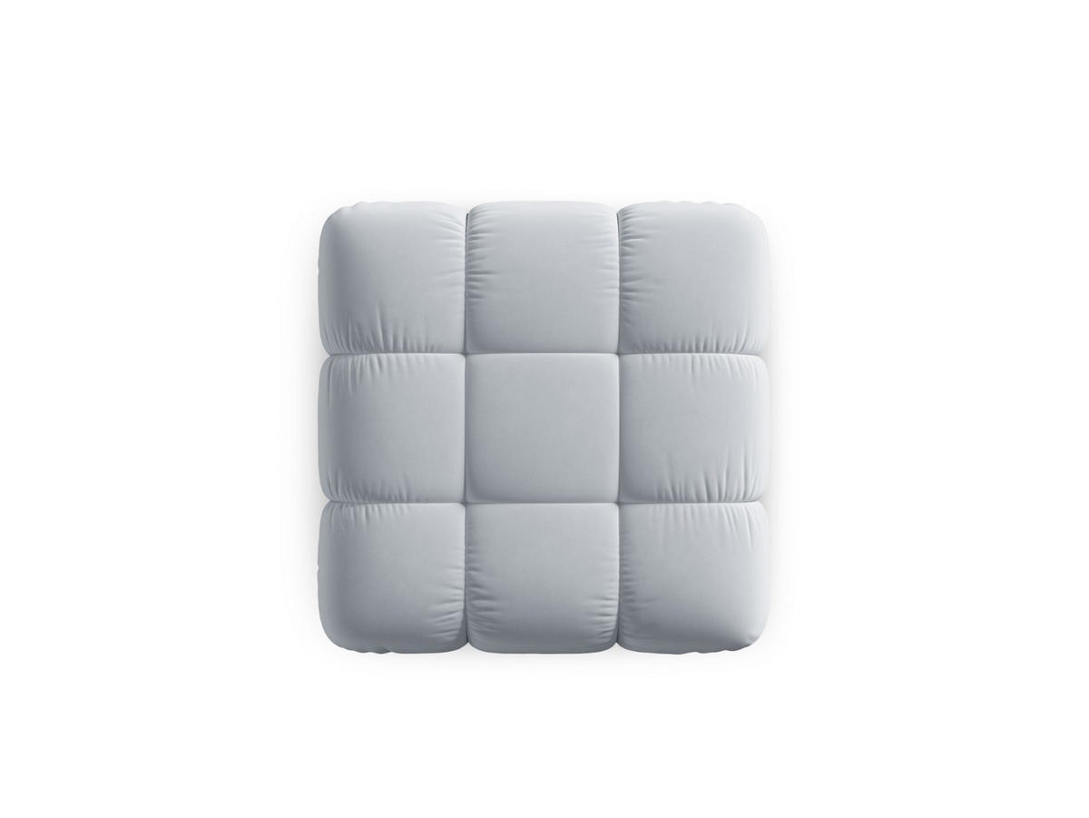 POUF Bellis aus Samt hellblau - Hellblau, Textil (94/39/94cm) - Micadoni