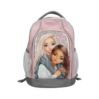 SCHULRUCKSACK MY BFF TOPModel grau-rosa 19 x 30 x 40 cm - Rosa/Grau, Textil (30/19cm) - Depesche Germany