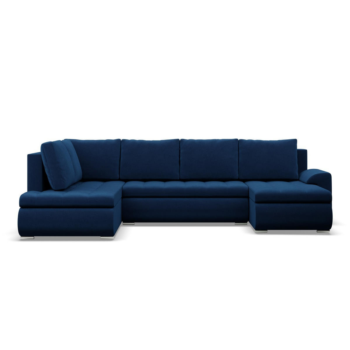 U-SOFA MIT SCHLAFFUNKTION FORESTA, Dunkelblau - Dunkelblau, Textil (300/89/200cm)