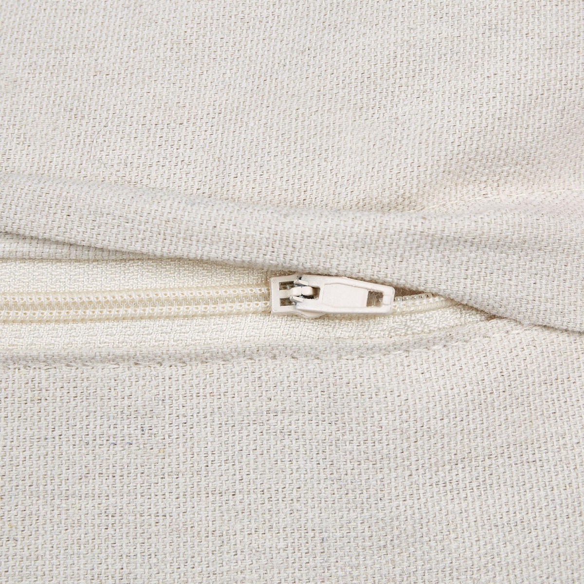 DEKOKISSEN 2er-Set Weiß 45/45 cm Azalia - Gelb/Weiß, Textil (45/45cm) - Beliani
