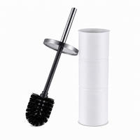 WC-BÜRSTE - Weiß, Kunststoff/Metall (9.5/38/9.5cm) - Relaxdays