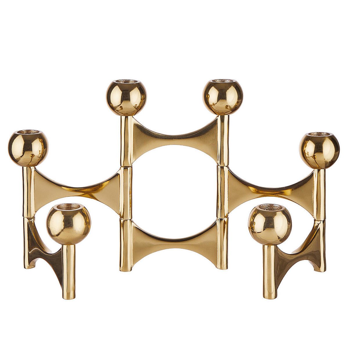 KERZENHALTER Variation - Goldfarben, Metall (51/20/5cm) - Butlers