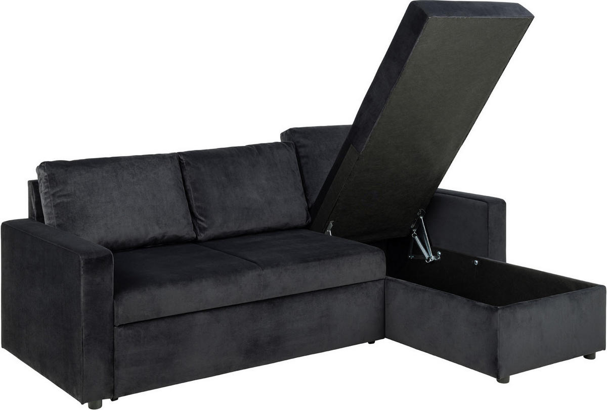 SCHLAFSOFA anthrazitgrau - Anthrazit, Holzwerkstoff (218/155cm) - ebuy24