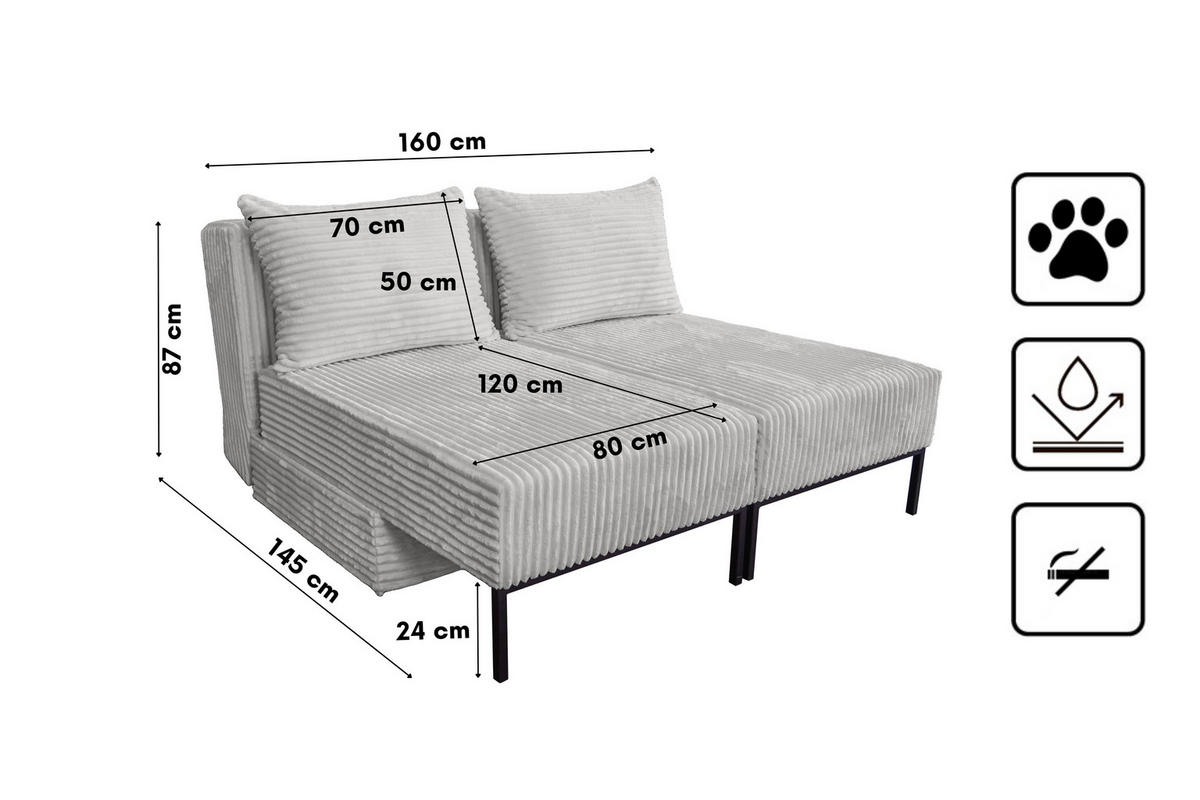 ECKSOFA Mit Schlaffunktion MOOKA 4in1-Multifunktions-System Stoff Velo Links Hellgrau - Hellgrau, Holz/Textil (145/160cm) - Kaiser Möbel