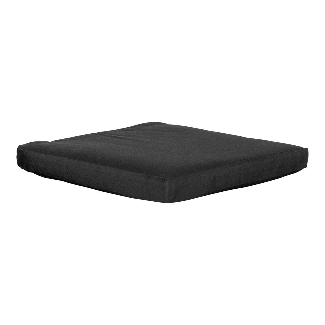 SITZKISSEN Schwarz - Schwarz, Holzwerkstoff (42/5/42cm) - ebuy24