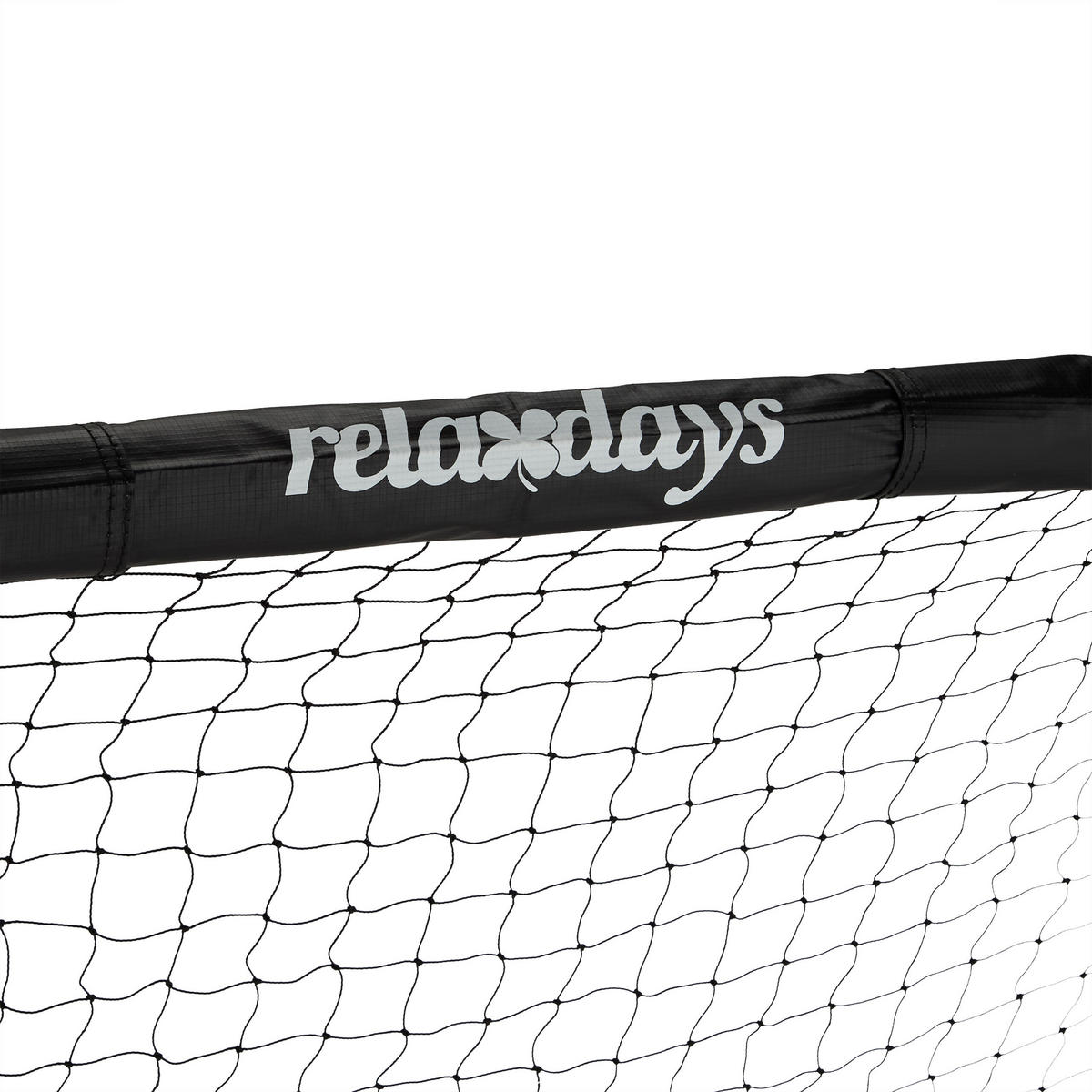 FUSSBALLTOR - Schwarz, Kunststoff/Metall (180/60cm) - Relaxdays